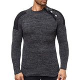 Men's Classic Crew Neck Pullover Knit Sweater 91613623F