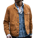 Men's Classic Canvas Fashion Lapel Jacket 38512698F