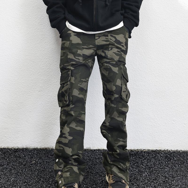 Men's Fashion Camouflage Multi-Pocket Casual Cargo Pants 70469454Z