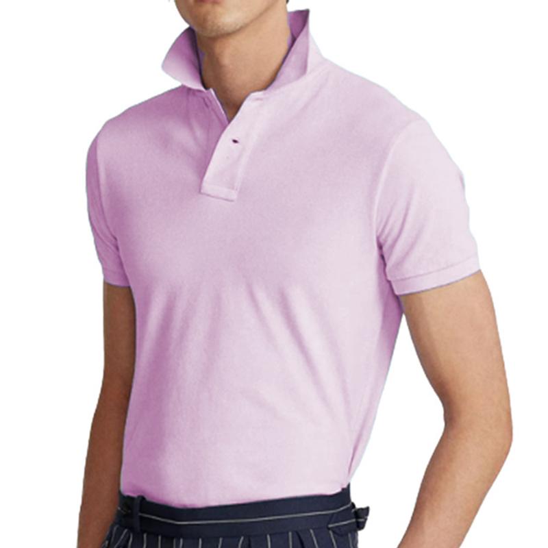 Men's Solid Slim Short Sleeve Polo Shirt 55059747Z