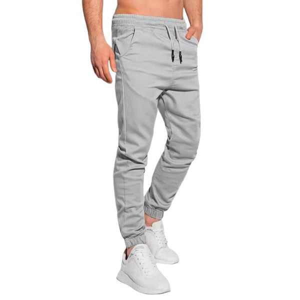 Men's Solid Color Elastic Waist Sports Pants 73165327Z