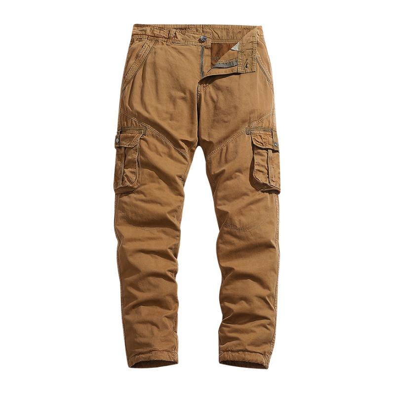 Men's Casual Outdoor Cotton Multi-pocket Patchwork Workwear Pants 86004854M