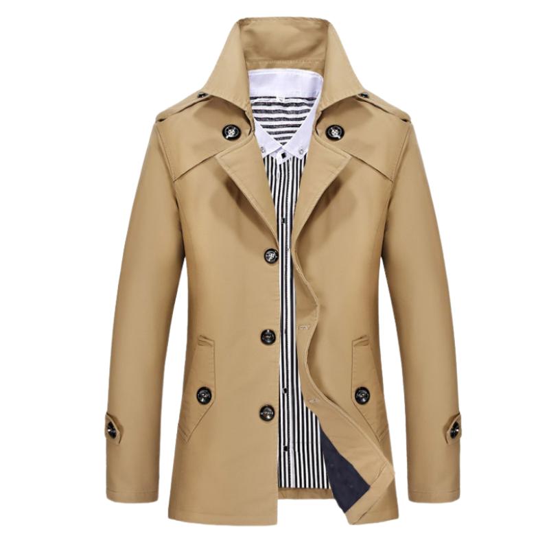 Mellomlang jakkeslag for menn, trenchcoat 55213486F