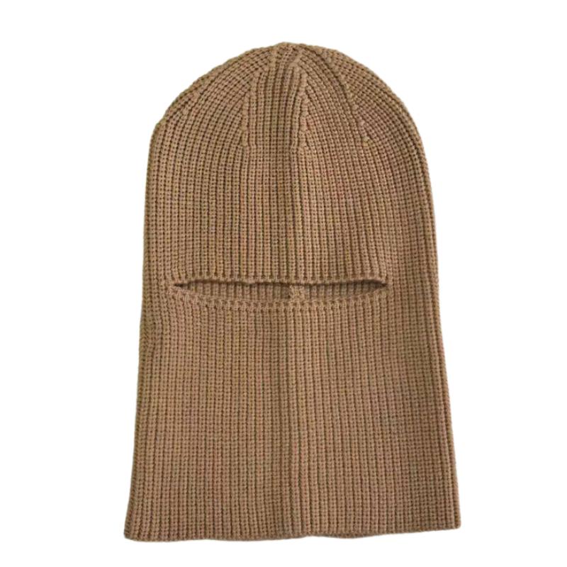 Men's Classic Windproof Cold-proof Headgear Mask Warm Knitted Hat 52259196K