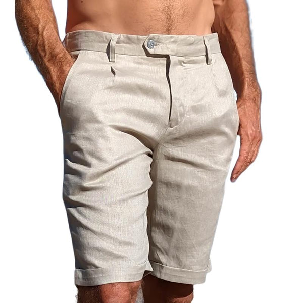 Men's Solid Color Casual Suit Shorts 37095129X