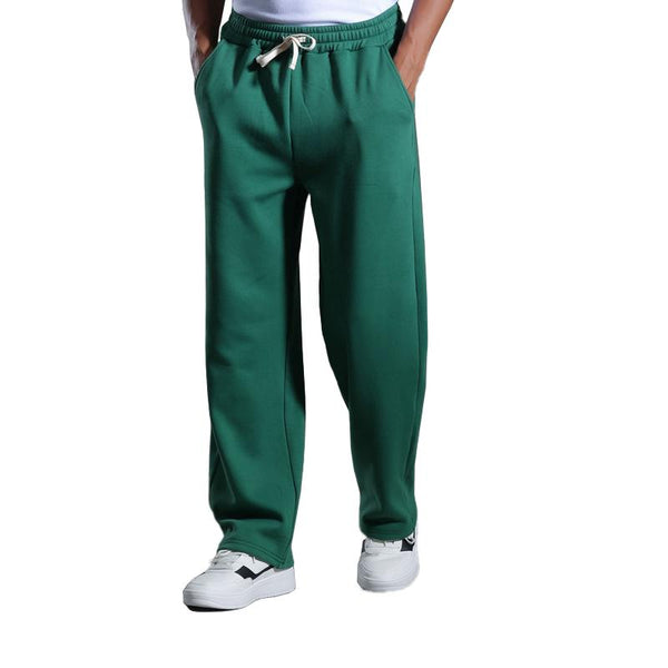 Men's Solid Loose Straight Casual Sports Pants 07453130Z