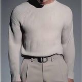 Men's Classic Casual Comfort Crew Neck Sweater 90054841K