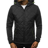 Men's Retro Casual Paneled Zipper Hoodie 52015584TO