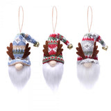 Christmas Wool Hanging Ornaments Antler Bell Faceless Old Man Dwarf Plush Doll Rudolph 58654477Z