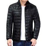 Men's Solid Collar Lightweight Padded Jacket 46394674X