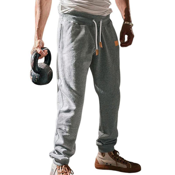 Men's Loose Drawstring Solid Color Sports Pants 88544830U