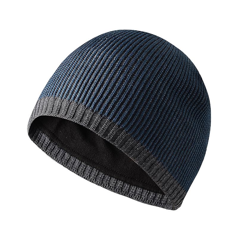 Gorro tipo jersey de ala recta, informal, cálido, de dos tonos, para hombre 62213680F