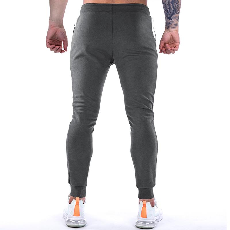 Men's Color Block Drawstring Elastic Waist Fitness Sports Pants 96777234Z