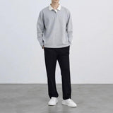 Men's Color Block Lapel Long Sleeve Casual Polo Shirt 24285762Z