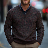 Men's Casual V-neck Knitted Sweater 23132359F