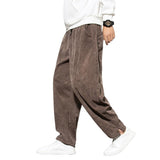 Men's Thickened Loose Corduroy Sports Casual Pants　77666998F