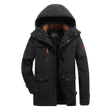 Men's Thickened Mid-Length Hooded Jacket 87547847F