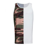 Men's Sports Sleeveless Camouflage Patchwork Tank Top 95189235Y