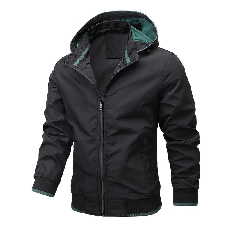 Men's Casual Jacket with Detachable Hood 47438888F