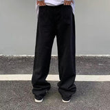 Men's Vintage Loose Straight Multi-pocket Cargo Pants 24182322Z