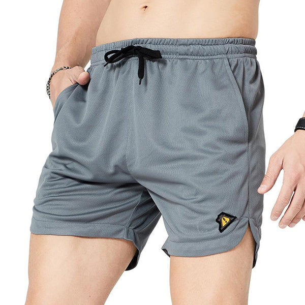 Men's Solid Loose Elastic Waist Sports Fitness Shorts 93598457Z