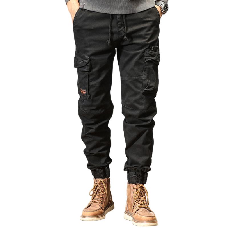 Men's Simple and Versatile Multi Pocket Cargo Pants 20526444F