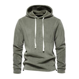 Men's Casual Polar Fleece Warm Loose Long-sleeved Pullover Hoodie 26204153M