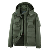 Men's Casual Hooded Work Jacket 90766401F