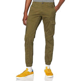 Men's Solid Color Multi-pocket Cargo Pants 39465484Z