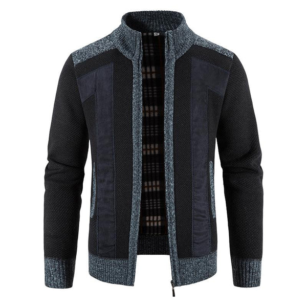 Men's Casual Stand Collar Knitted Jacket 88685440F