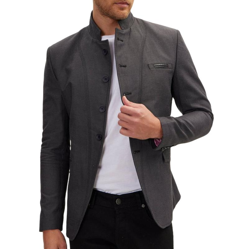 Men's Casual Trendy Single Breasted Blazer 43430274F