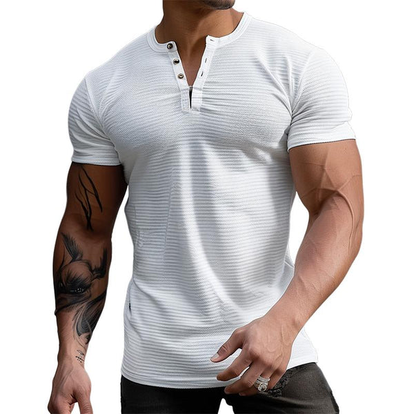 Men's Casual Simple Solid Color T-shirt 74250208TO