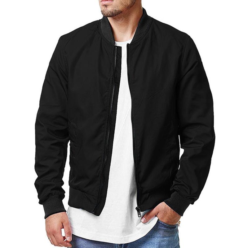 Men's Casual Zip-Up Sport Bomber Jacket 51553613TO