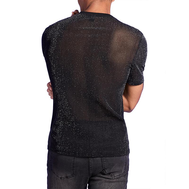 Men's Fashion Solid Round Neck Short Sleeve T-shirt 14518763Z