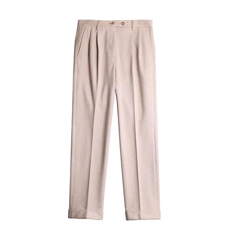 Pantalones de lana para otoño e invierno de estilo británico para hombre 25159105Z