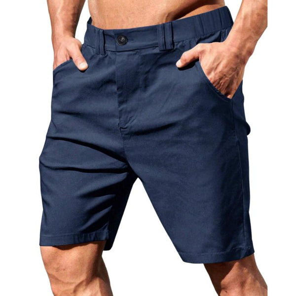 Men's Solid Casual Pocket Shorts 79484875Y
