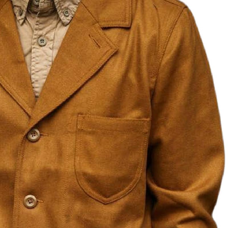 Men's Vintage Suede Lapel Jacket 90173296F