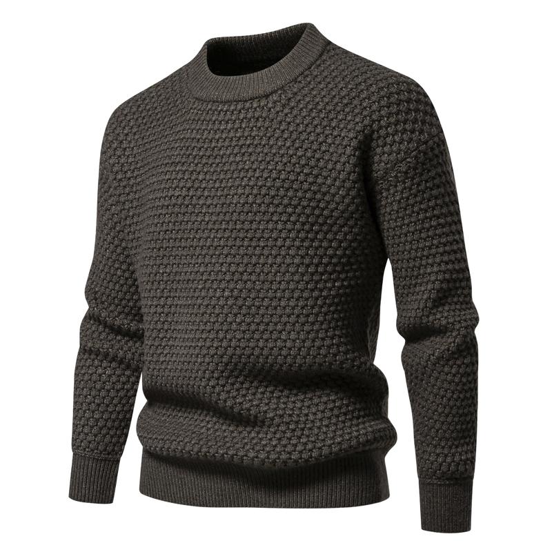 Men's Simple Round Neck Pullover Bottoming Sweater 79891558F