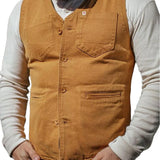 Men's Classic Slim V-Neck Canvas Vest 26736492F