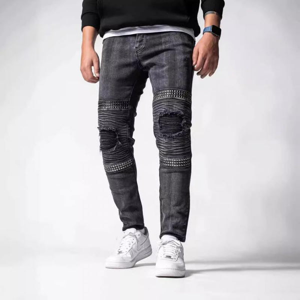 Men's Fashion Distressed Skinny Casual Jeans 49794280Z