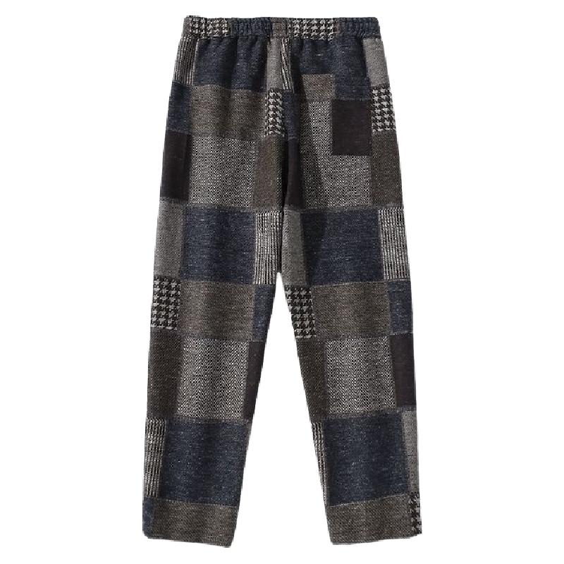 Men's Classic Vintage Check Casual Pants 89212536F