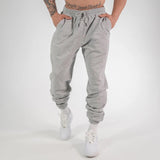 Men's Solid Color Elastic Waist Casual Sports Pants 30839689Z