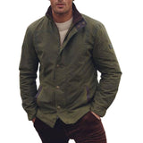 Men's Vintage Army Green Jacket 45980704U