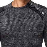 Men's Classic Crew Neck Pullover Knit Sweater 91613623F