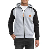 Men's Colorblock Sports Sweatshirt Raglan Sleeve Jacket 11123054Y