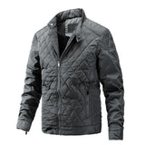 Men's Diamond Quilted Stand Collar Jacket 12537768F