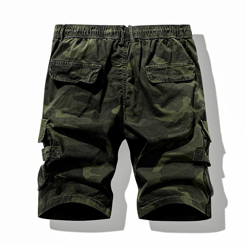 Men's Camo Retro Multi-Pocket Cargo Shorts 05812282Y