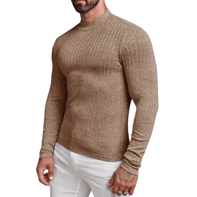 Men's Classic Casual Comfortable Slim Fit Round Neck Long Sleeve T-shirt 26529719K