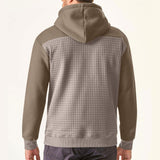 Men's Casual Waffle Patchwork Loose Sports Hoodie 26741672M