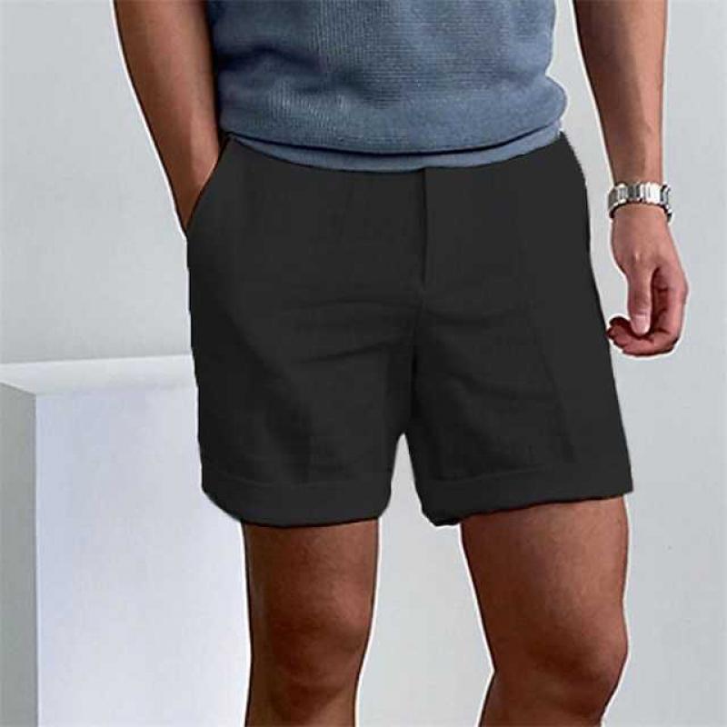 Herren-Strandshorts aus Vintage-Leinen 12450822Y